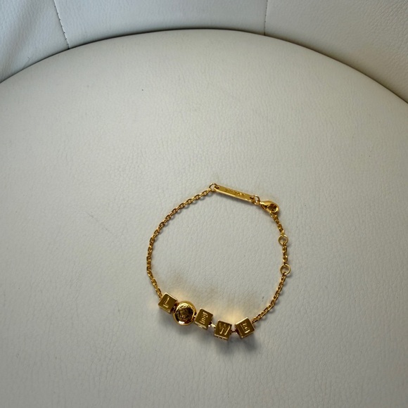 Loewe Jewelry - Loewe Pebble Cube Bracelet - Sterling Silver Gold Finish